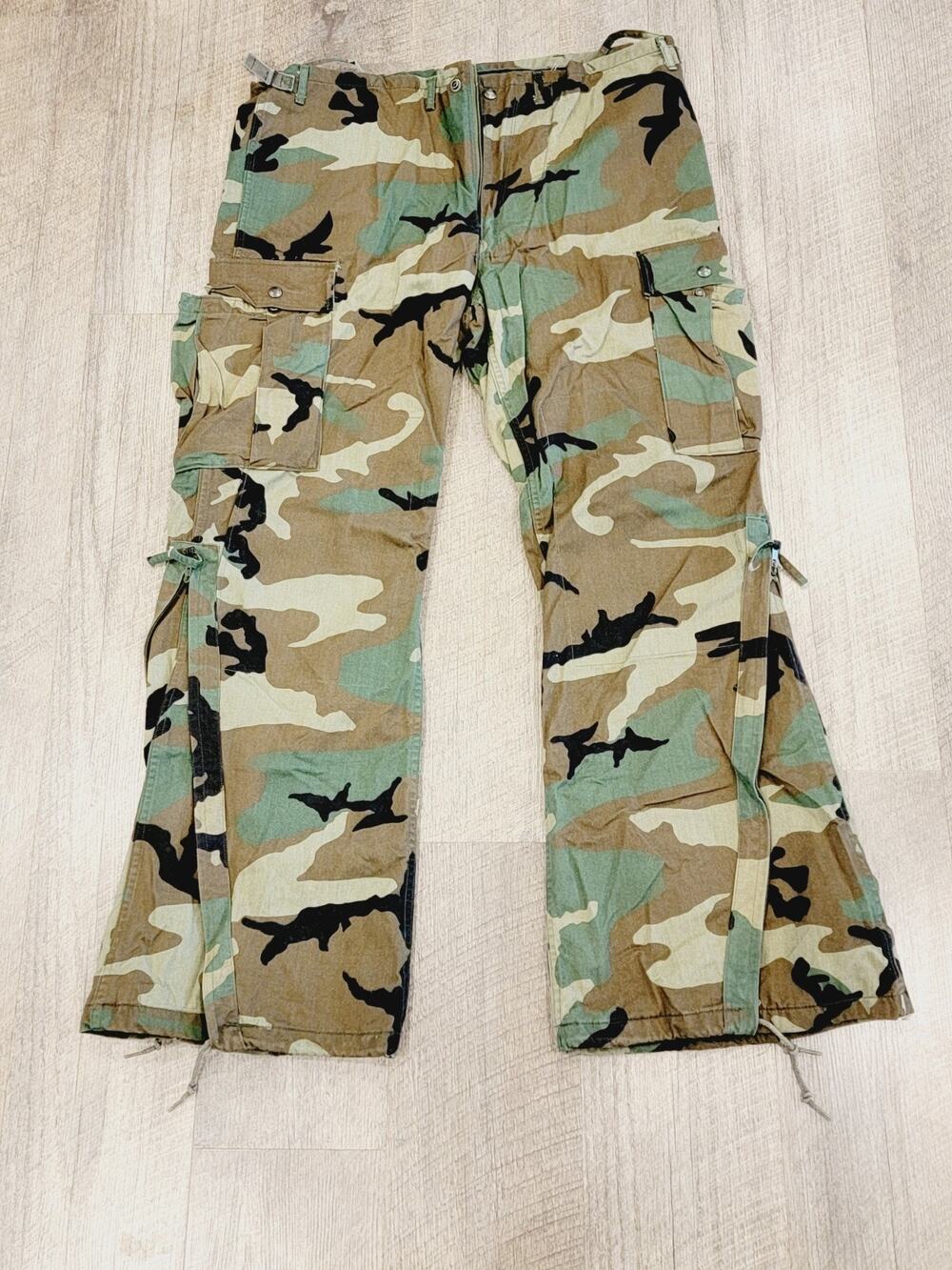 Vintage Military Pants Men Medium Woodland Camo Suit Chemical Protective Class 1